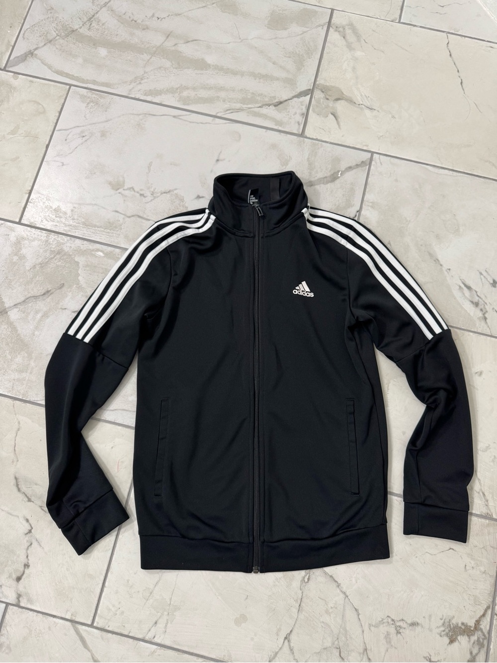 Adidas Women Black Athletic Zip Jacket and Jogger Pants Size S - Picture 2 of 8